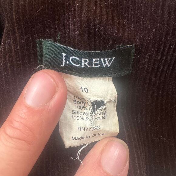 J.Crew 10 Brown Corduroy Sport Coat/Blazer - Picture 4 of 7